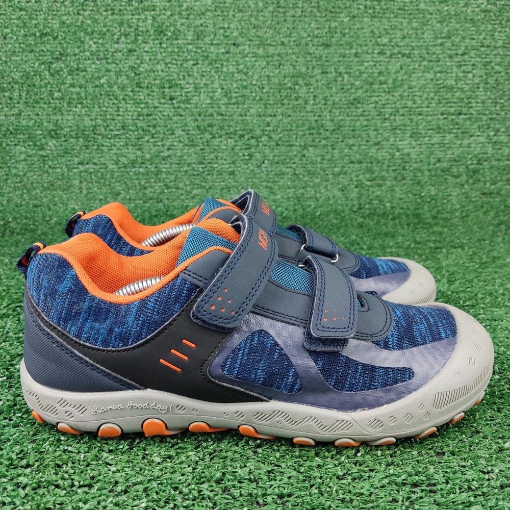 Mishansha Sneakers Womens Size 38 Blue Orange‎ Hook Loop Athletic Hiking Shoes